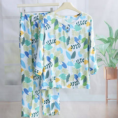 Cotton Poplin Sleepwear Women Pajama Sets