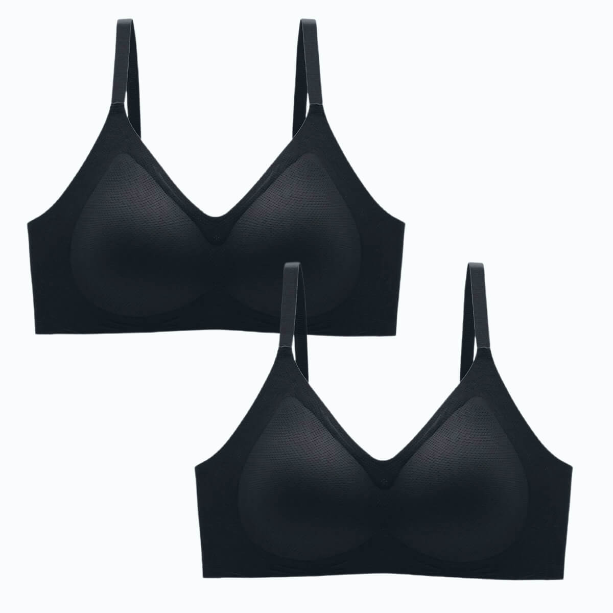 2-Pack Lightly Lined Wirefree Bra (Sizes 34B to 48E) – Okay Trendy