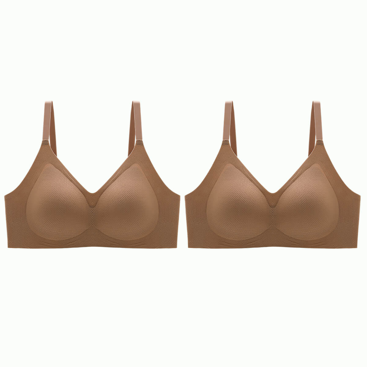 2-Pack Lightly Lined Wirefree Bra (Sizes 34B to 48E)