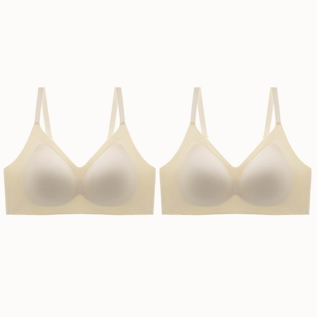 2-Pack Lightly Lined Wirefree Bra (Sizes 34B to 48E)