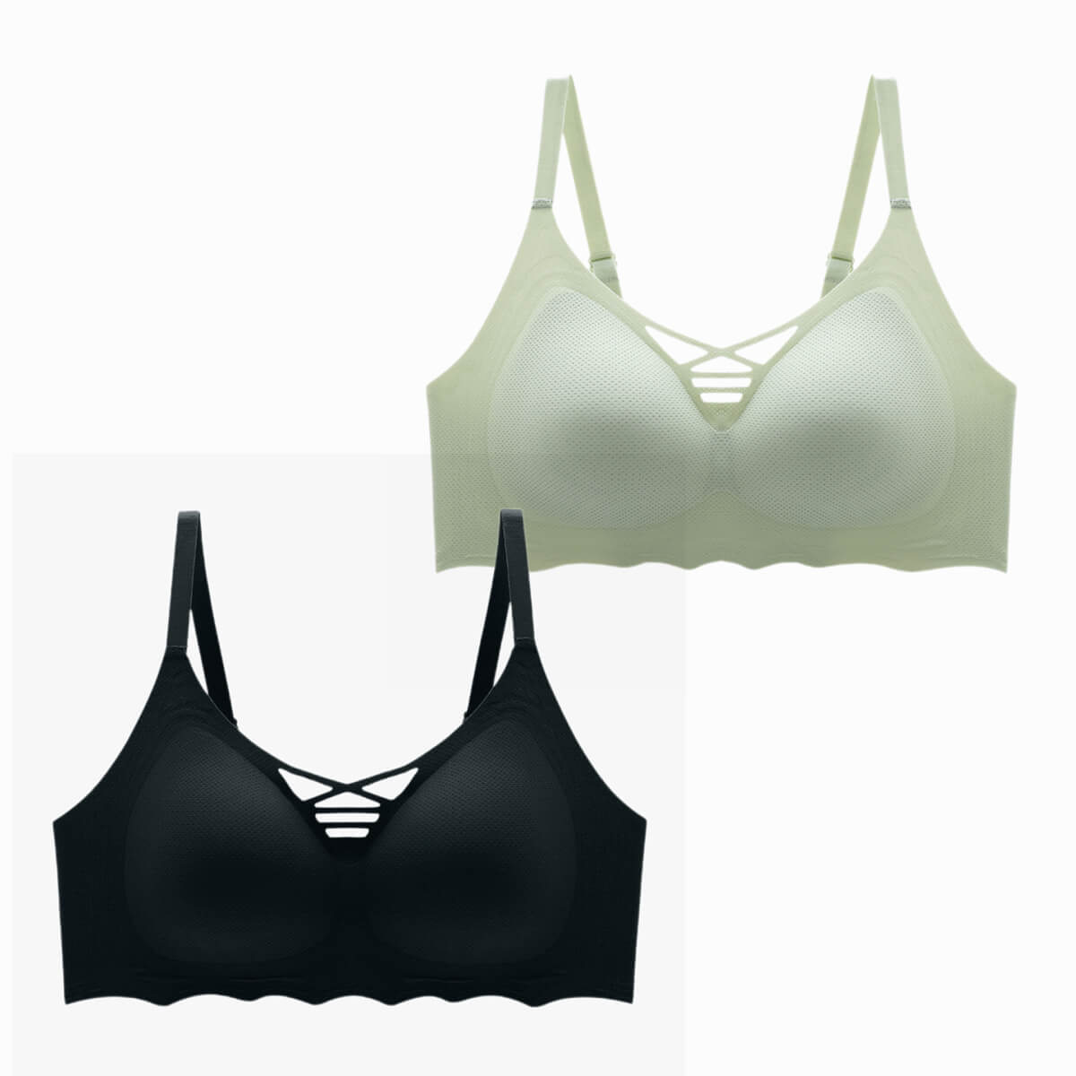 2Pack Push Up 3D Molded Cup Bra - Okay Trendy