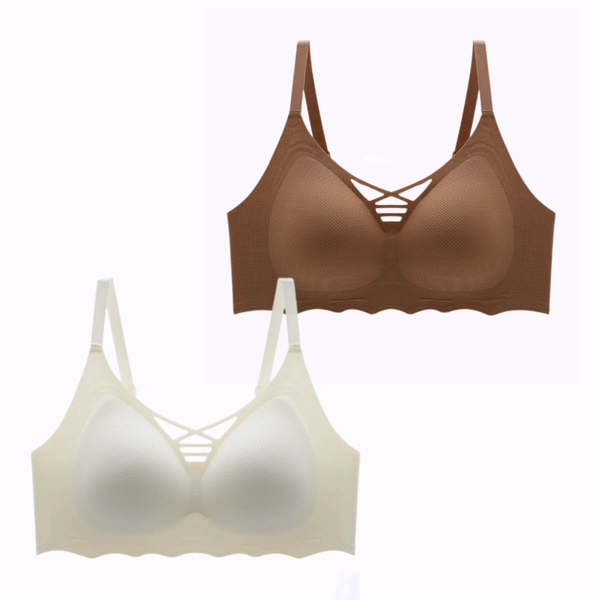 Smooth Curves Cotton Cup 2 Pack Bra