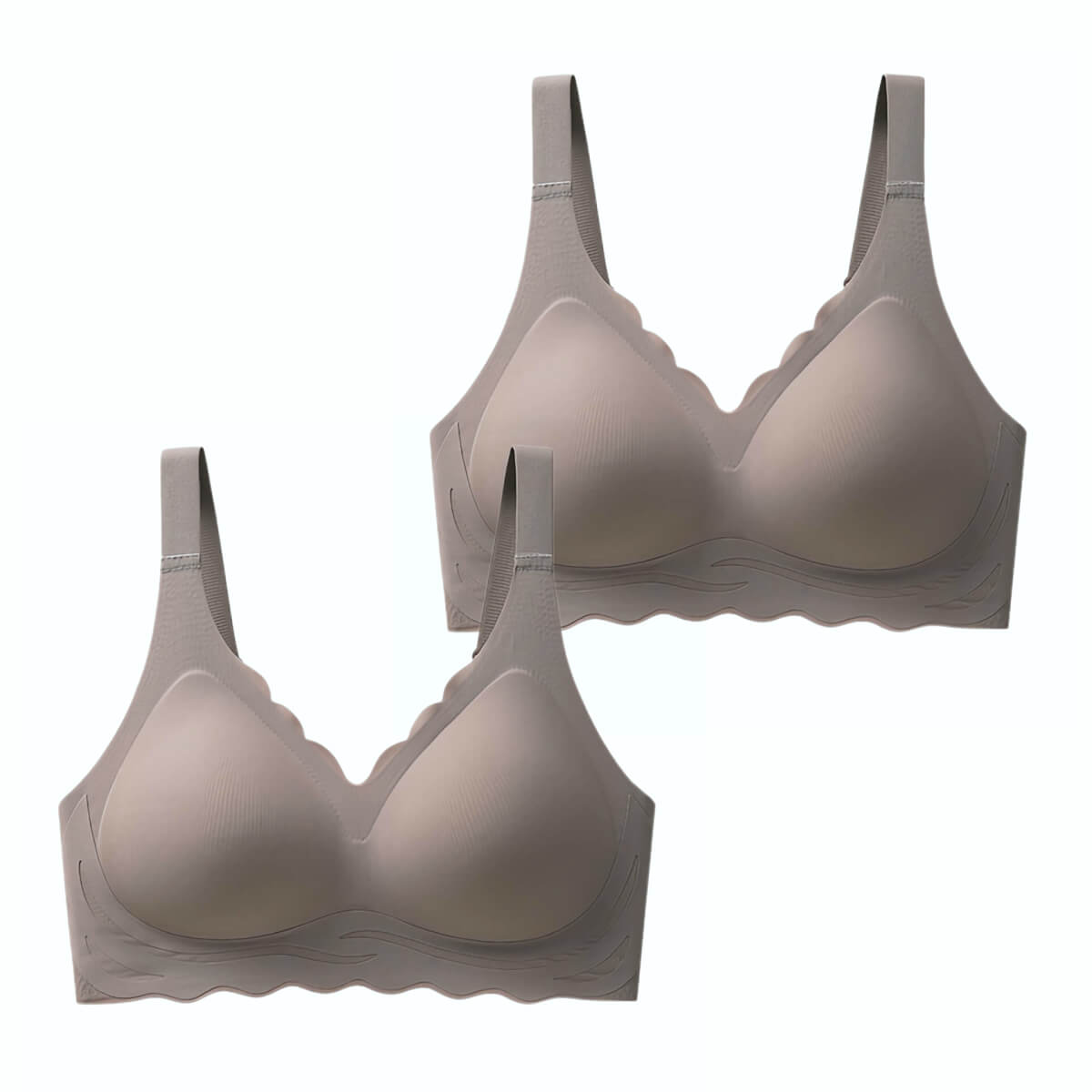2 Pack Seamless Side and Back Support Bra