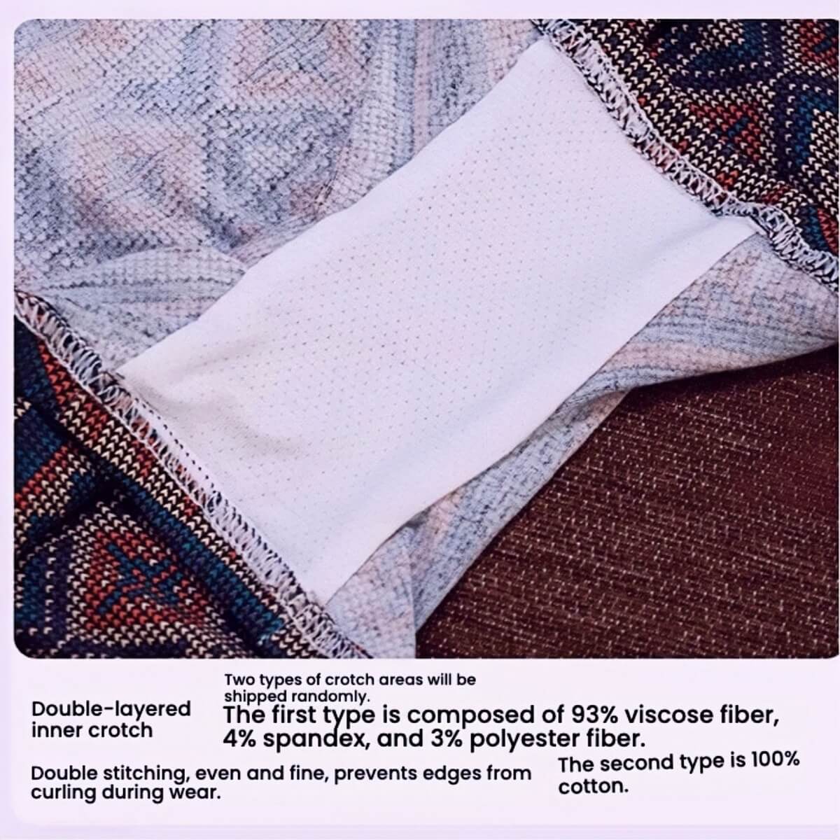 3-Pack Comfortable & Anti-Exposure Cotton Retro Ethnic Style Mid-Rise Boxer Shorts 35-75KG