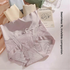 3-Pack High Waist Lace Briefs for Women