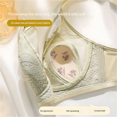 34-44 (B-D) Lightly Lined Cup, Wirefree Lace Minimizer Bra - Plus Size