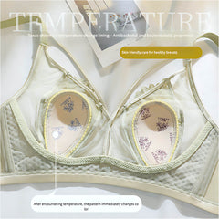 34-44 (B-D) Lightly Lined Cup, Wirefree Lace Minimizer Bra - Plus Size