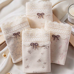 4-Pack Girl's Boxers Antibacterial Women's Cotton Underwear 40-80KG