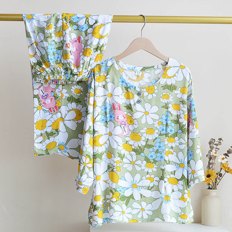 Cotton Poplin Sleepwear Set Women