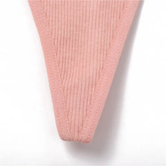 7Pcs/set Women Sexy Cotton Thongs
