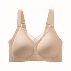 Breathable Mesh Wire-Free Bra with Fixed Cups & Lightly Lined B–E Cups