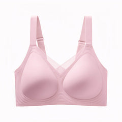 Breathable Mesh Wire-Free Bra with Fixed Cups & Lightly Lined B–E Cups