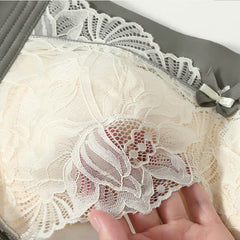 Comfort Lace Silk Bra for B C D E Breast