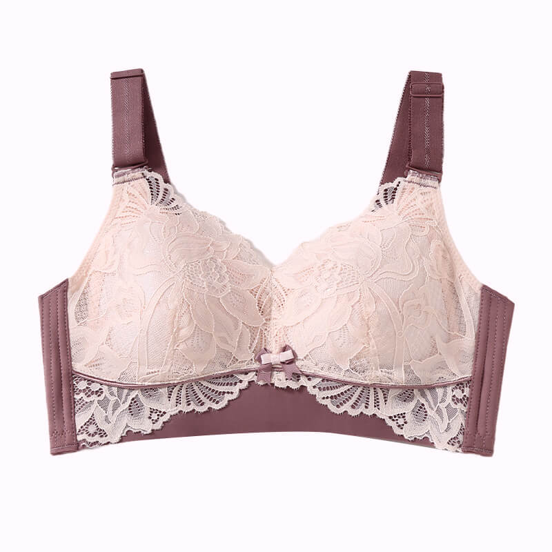 Comfort Lace Silk Bra for B C D E Breast