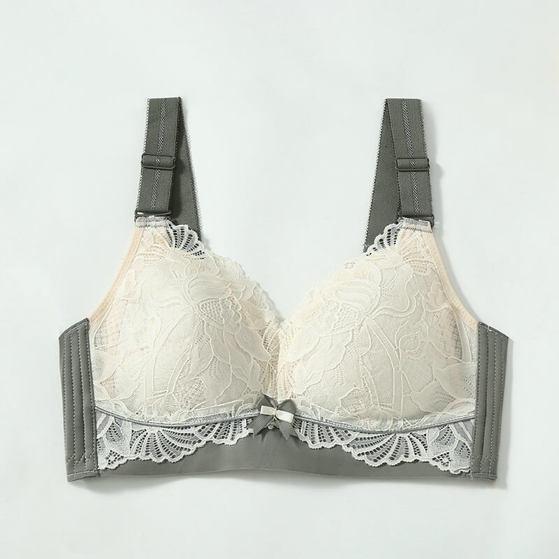 Comfort Lace Silk Bra for B C D E Breast