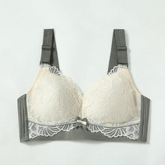 Comfort Lace Silk Bra for B C D E Breast