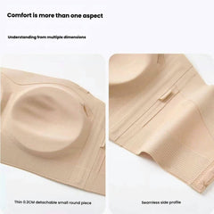 Comfortable Breathable Strapless Bra for B-G Cup - Plus Size Seamless Bandeau, Anti-Sagging Retractable Support Underwear