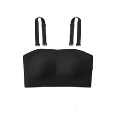 Comfortable Breathable Strapless Bra for B-G Cup - Plus Size Seamless Bandeau, Anti-Sagging Retractable Support Underwear