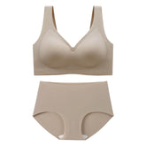 Comfortable Seamless Bra and Panty Sets for Full-Figured Women