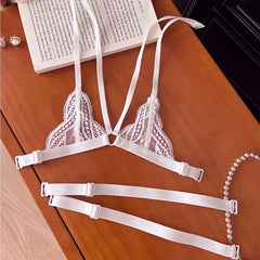 Convertible Plus Size Minimizer B-F Lace Ultra-Thin Bra, Soft Underwire Backless Brassiere