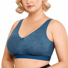 Cotton Comfortable Plus Size Bra No Underwire 34C- 48dd - Okay Trendy