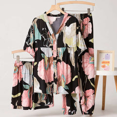 Cotton Poplin Floral Pajama Set - Okay Trendy