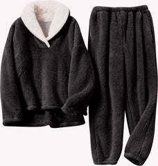 Cozy & Warm Long Sleeves Plus Size Loungewear Sets for Women