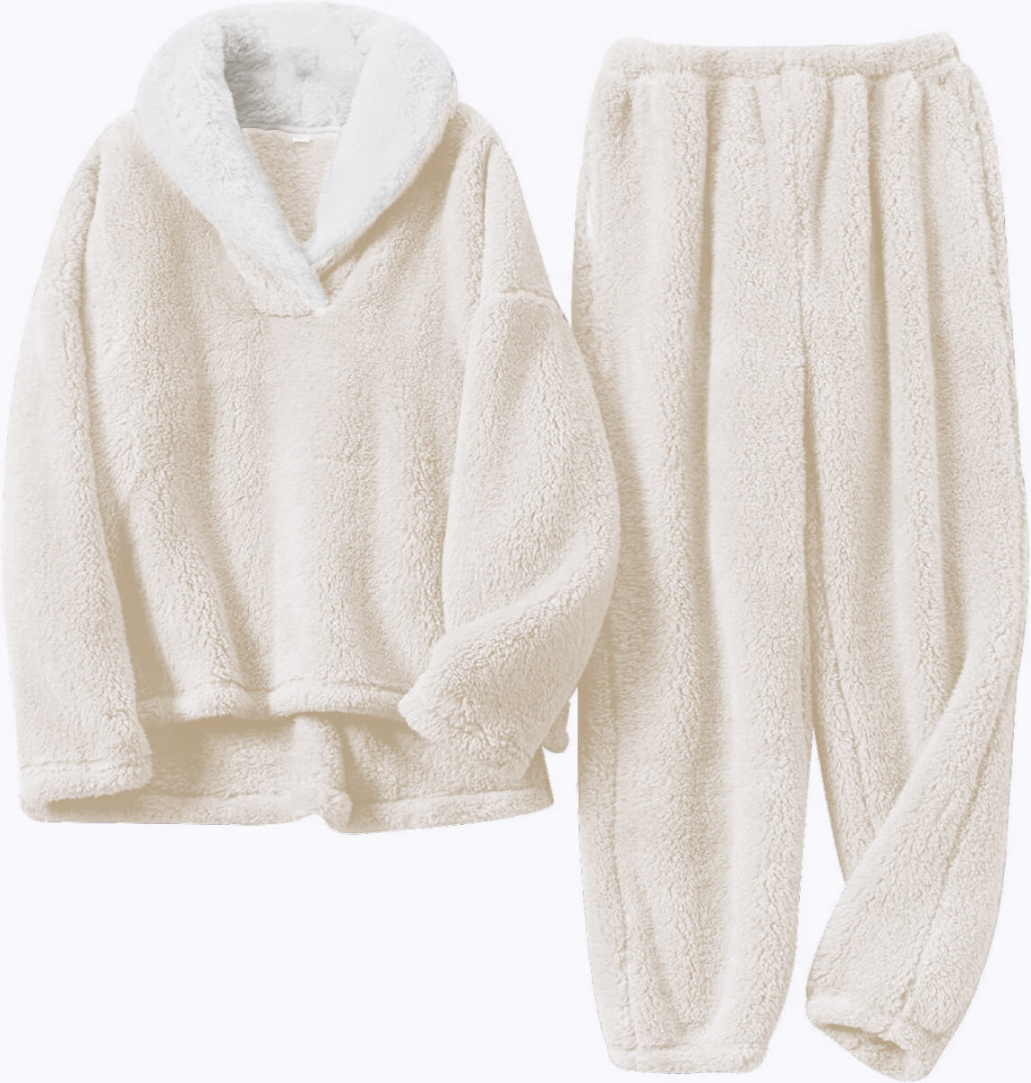 Cozy & Warm Long Sleeves Plus Size Loungewear Sets for Women