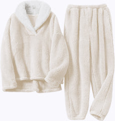 Cozy & Warm Long Sleeves Plus Size Loungewear Sets for Women