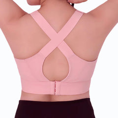 Cross Back Adjustable Strap Sports Bra