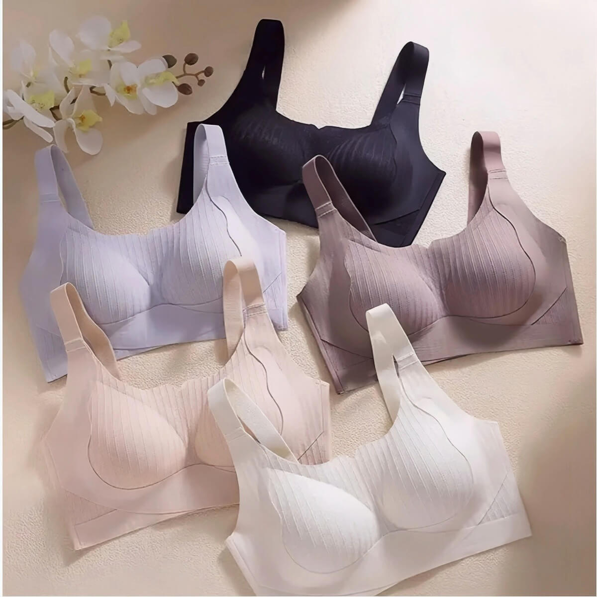 Curvy B C D E Cup, Full Cup Minimizer Underwear, Wire-free Sleep Bra for Heavy Bust