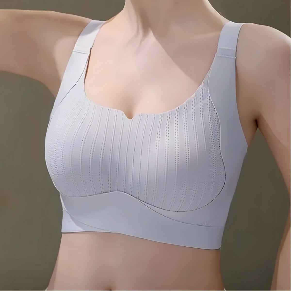 Curvy B C D E Cup, Full Cup Minimizer Underwear, Wire-free Sleep Bra for Heavy Bust