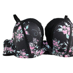 Elegant Lace Push-Up Bra – Underwire 3/4 Cup Lingerie for Women details 5