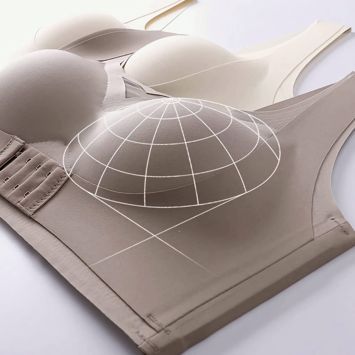 Front Closure Minimizer Bra for Large Breast