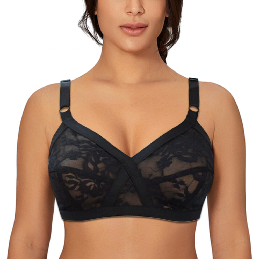 Full Coverage Unlined Cross Your Heart Bra
