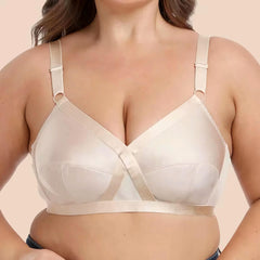Full Coverage Unlined Cross Your Heart Bra