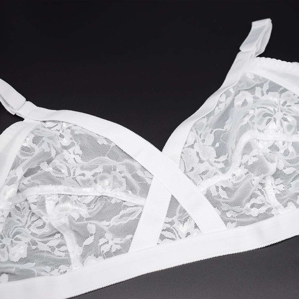 Full Coverage Unlined Cross Your Heart Bra