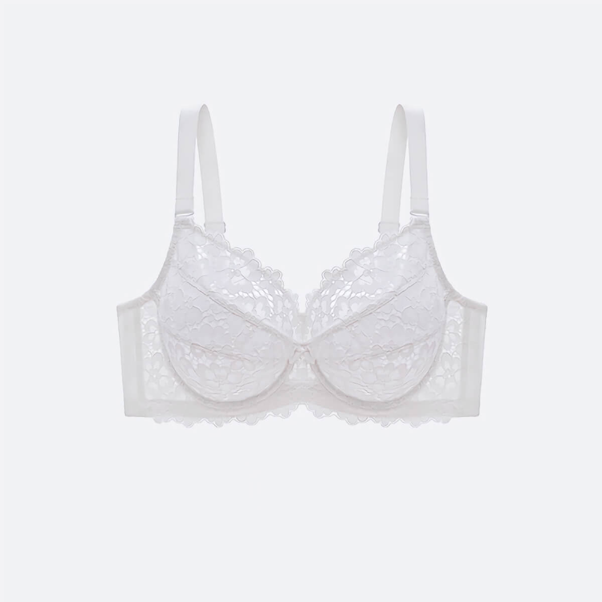 Full Coverage Unlined Lace Bra