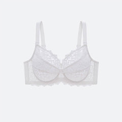 Full Coverage Unlined Lace Bra