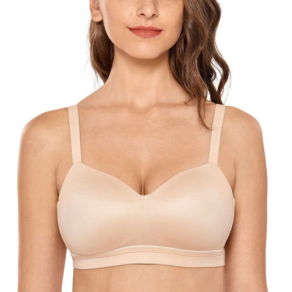 Full Coverage Wireless Back Smoothing Bra