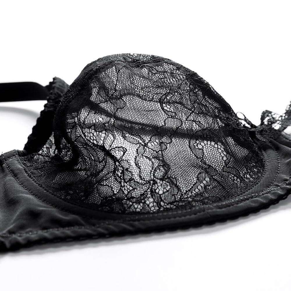 Full Cup Seethru Underwire Bra Plus Size - Okay Trendy