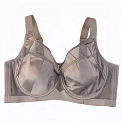 Full Figured Bra C D E Cup, Full Coverage Minimizer, Wire-free Anti-sagging, Everyday Lace Plus Size Bra