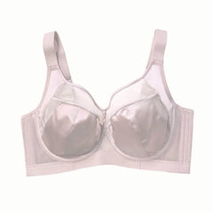 Full Figured Bra C D E Cup, Full Coverage Minimizer, Wire-free Anti-sagging, Everyday Lace Plus Size Bra