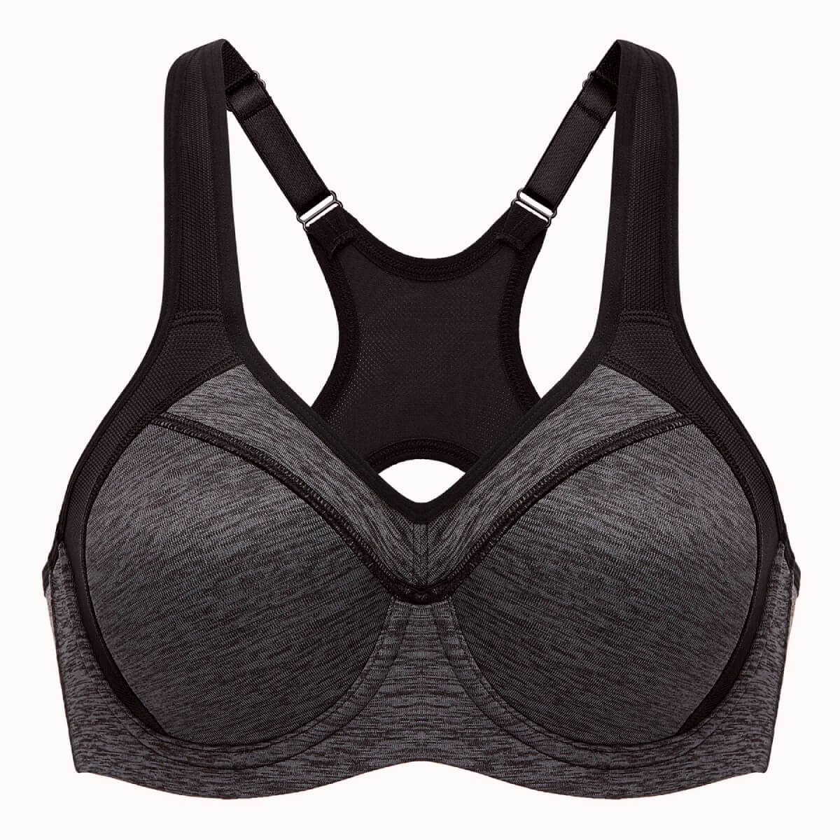 Moving Comfort Sport Bra 38B 36B 36C Large Wire Free Running High Support