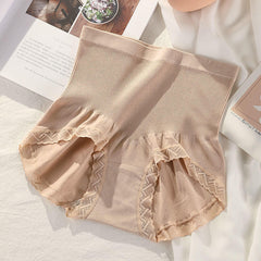 Girls Seamless High Waisted Brief Underwear