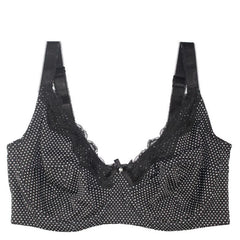 Fashion Polka Dot Women's Push Up Plus size Bra