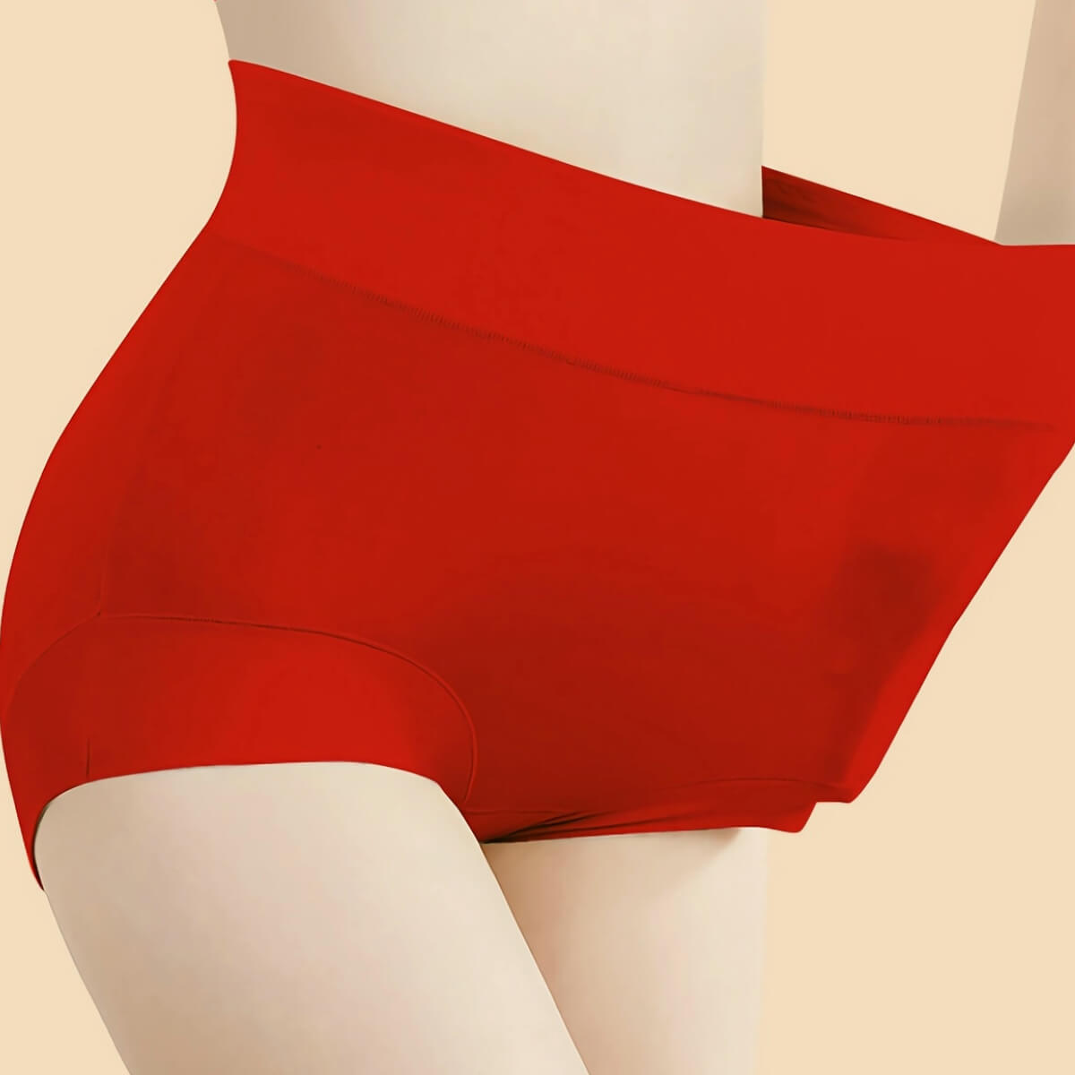 High-waisted Cotton Antibacterial women's Plus Size Panties