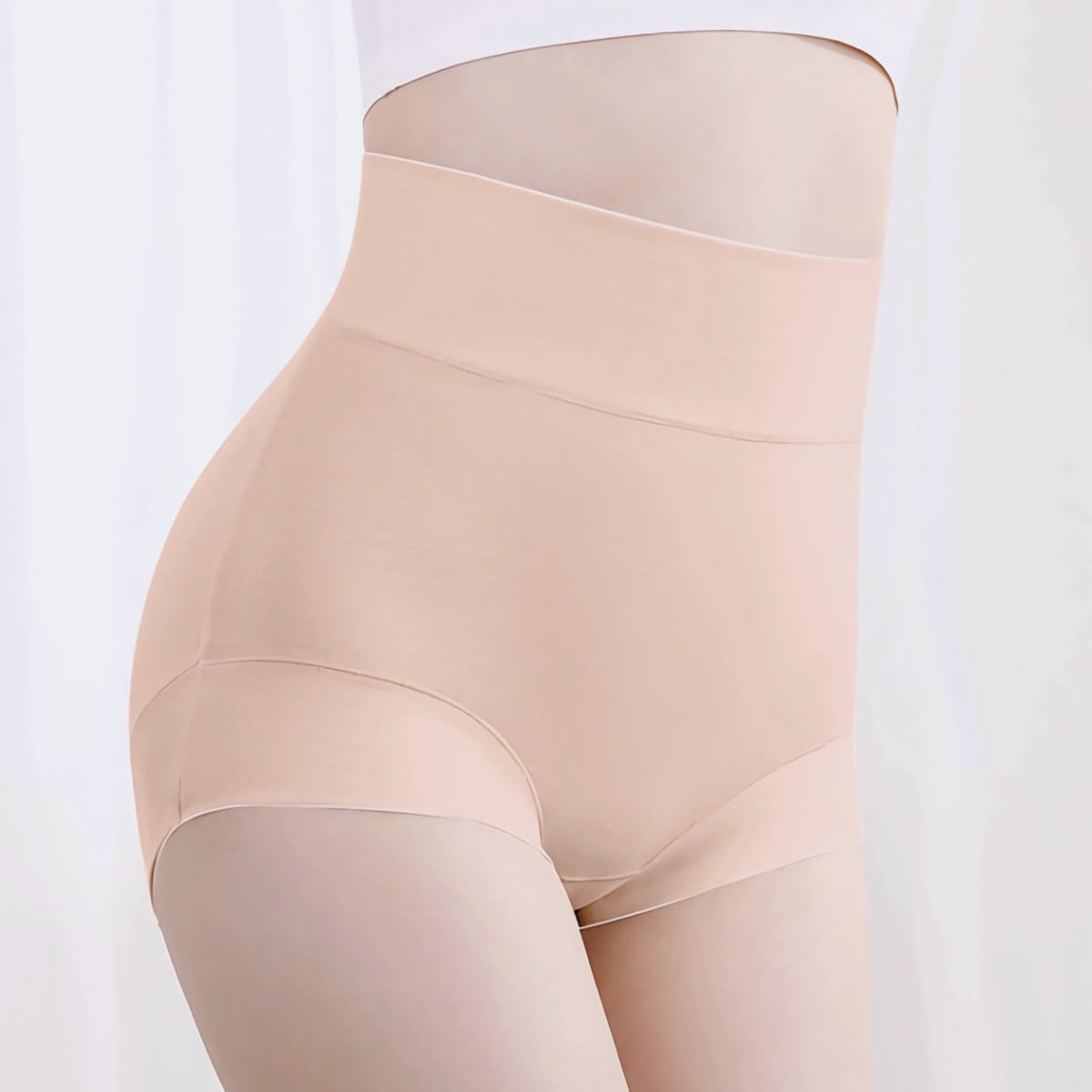 High-waisted Cotton Antibacterial women's Plus Size Panties