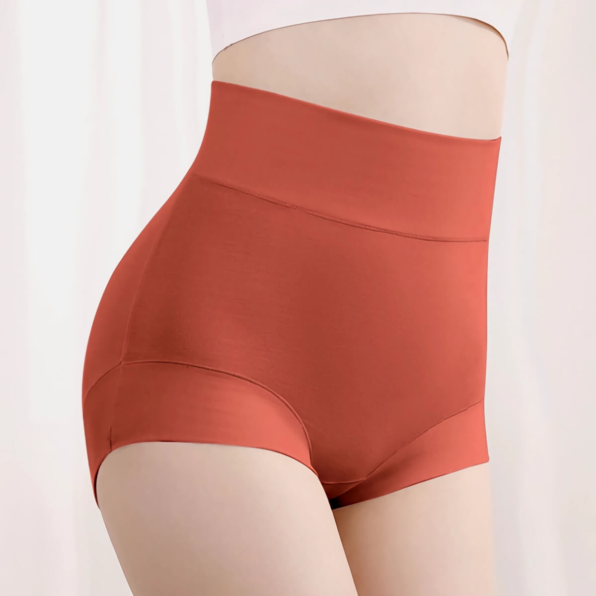 High-waisted Cotton Antibacterial women's Plus Size Panties