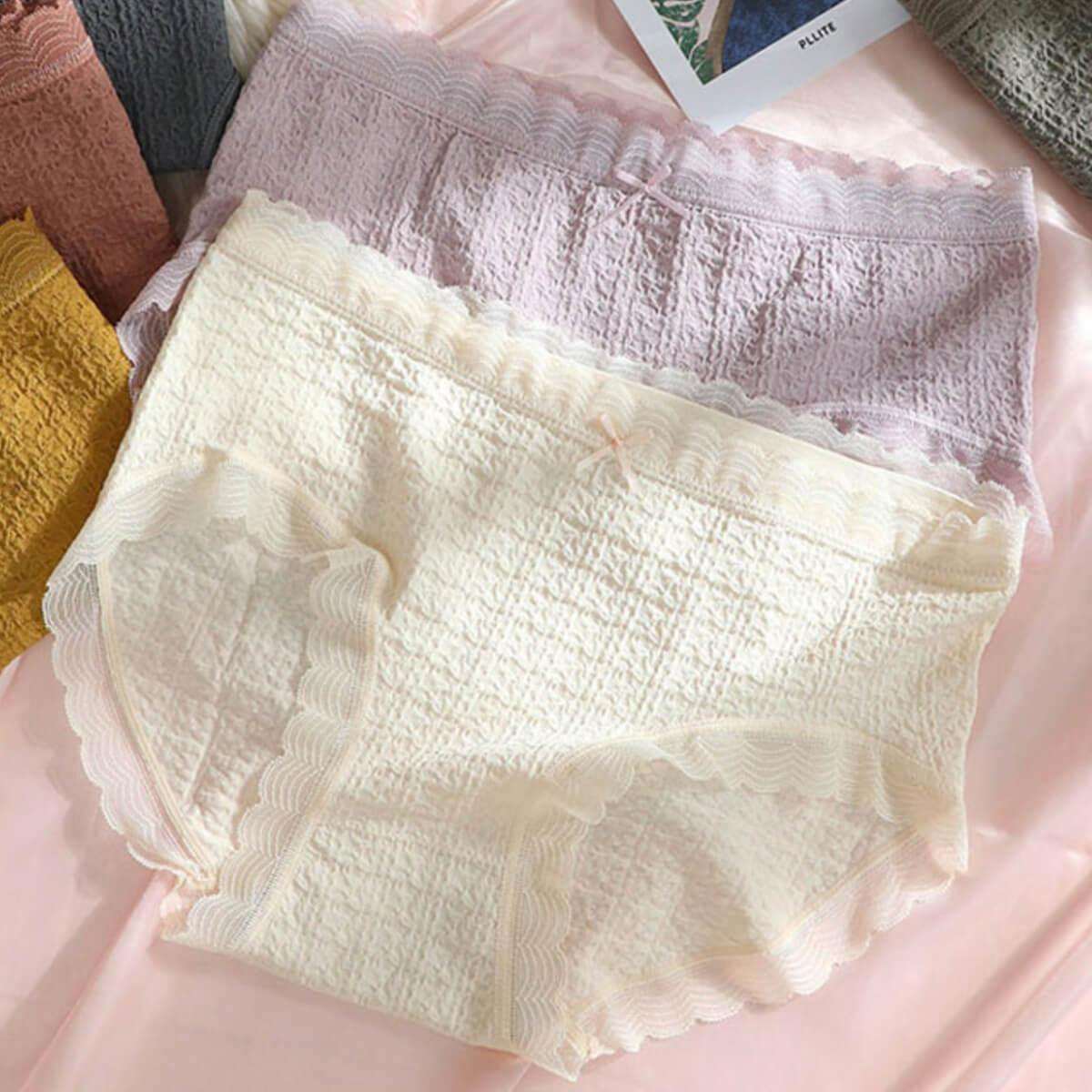 High Waist Plus Size Nylon Panties - Okay Trendy